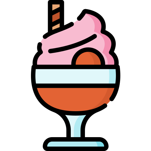 Sundae Special Lineal color icono