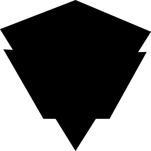 scudo da guerra a forma di diamante  icona