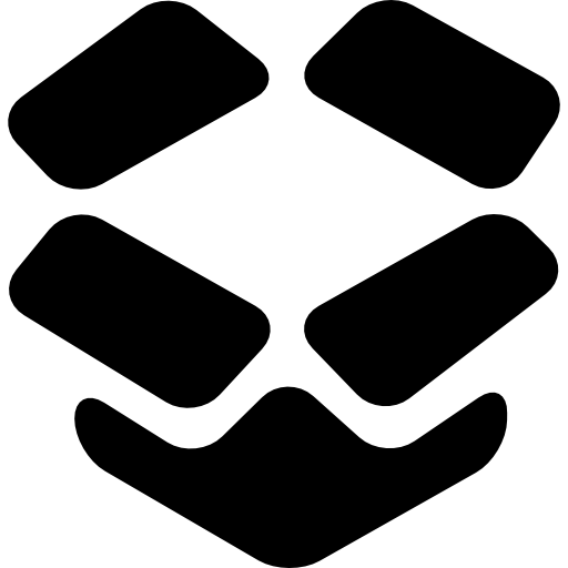 dropbox ロゴを描く  icon