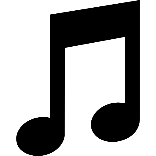 rechteckige musiknote  icon