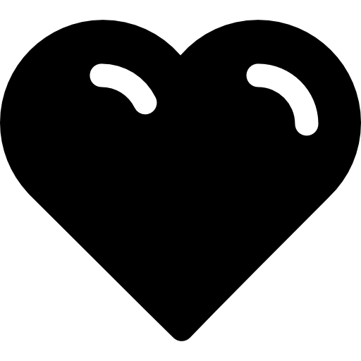 심장 모양의 기호  icon