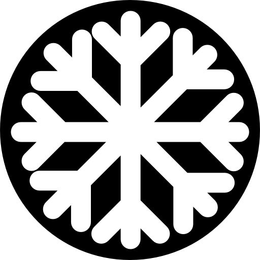 sneeuwvlok knop  icoon