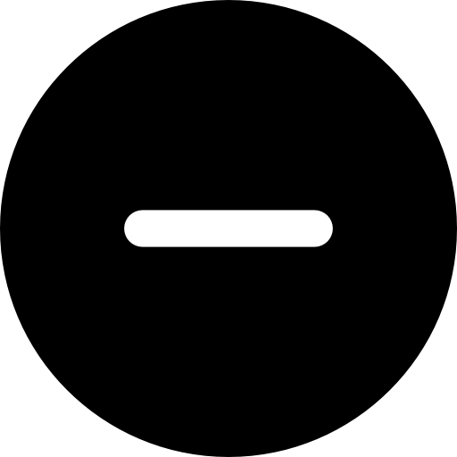 マイナス記号ボタン  icon