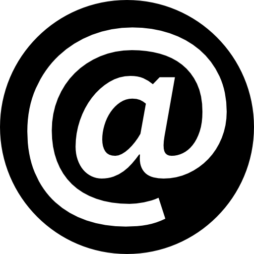 At symbol inside a circle  icon