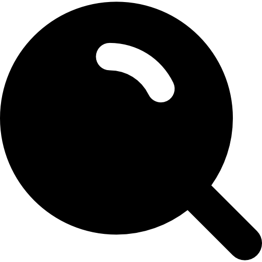 Big magnifier with shine  icon