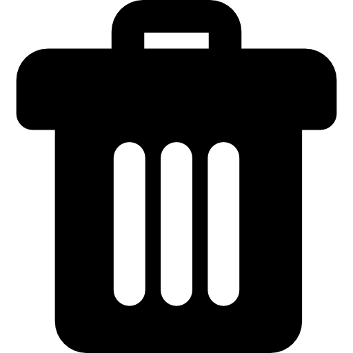 papelera pequeña  icono