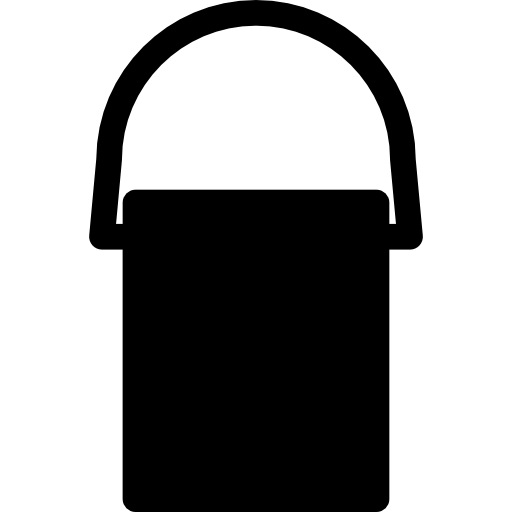 Bucket with big handle  icon