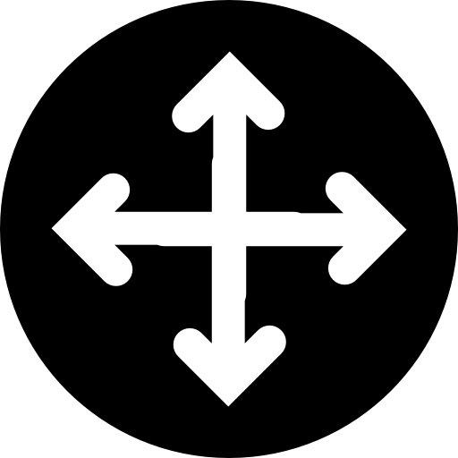 botón mover objeto  icono