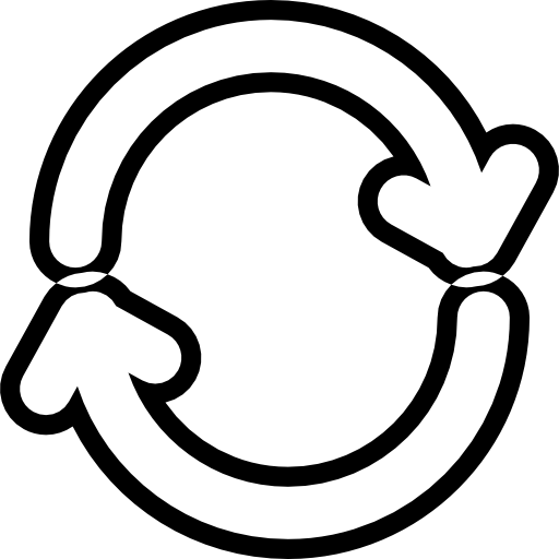 setas circulares  Ícone