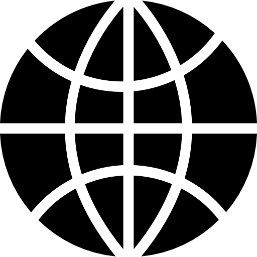 okrągły globus  ikona