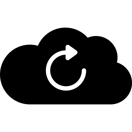 aggiorna la freccia della nuvola  icona