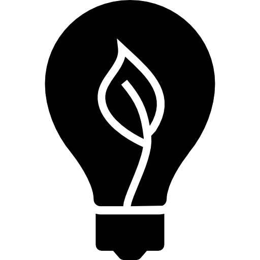 lâmpada ecológica  Ícone