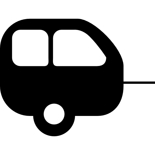 aanhangwagen voor auto  icoon