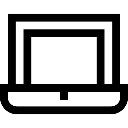 laptop Basic Straight Lineal icon