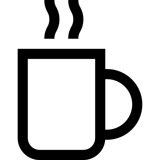 café Basic Straight Lineal icono