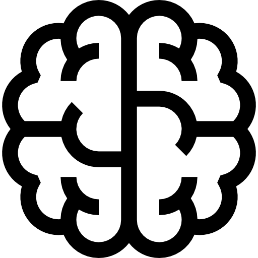cerebro Basic Straight Lineal icono