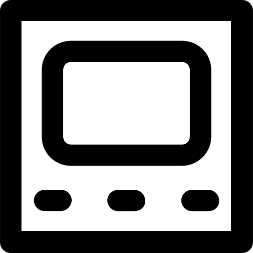 fernsehen Vector Market Bold Rounded icon