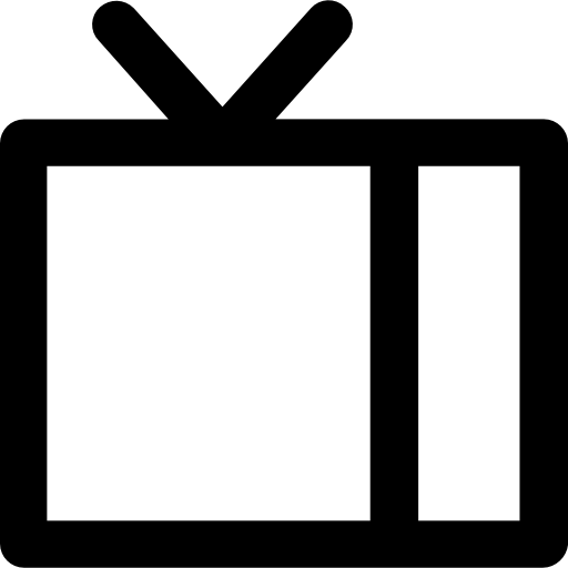 televisión Vector Market Bold Rounded icono