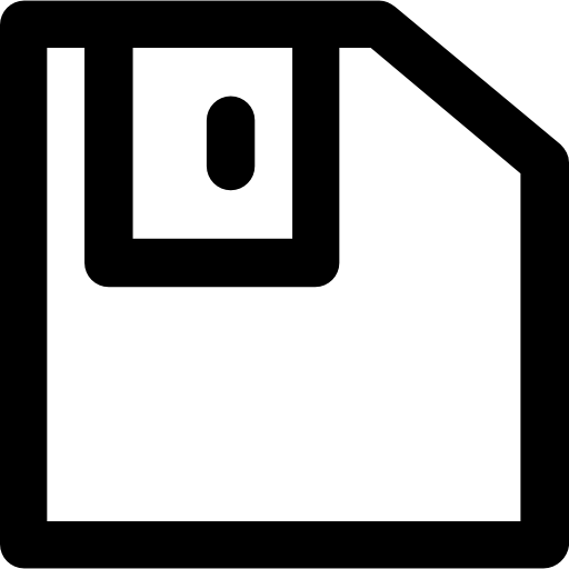 Diskette Vector Market Bold Rounded icon