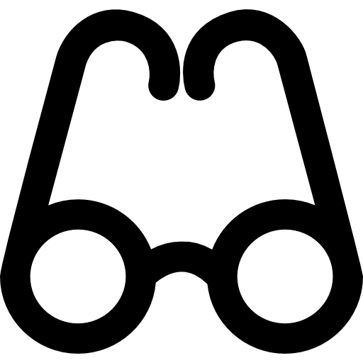 Eyeglasses Vector Market Bold Rounded icon