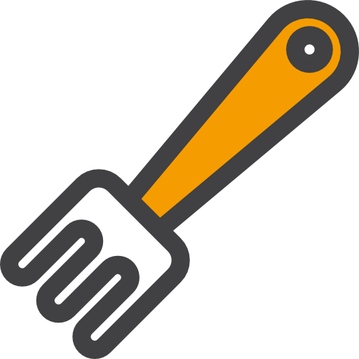 Fork Detailed Rounded Lineal color icon