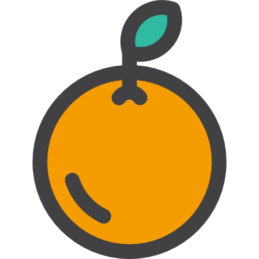orange Detailed Rounded Lineal color icon