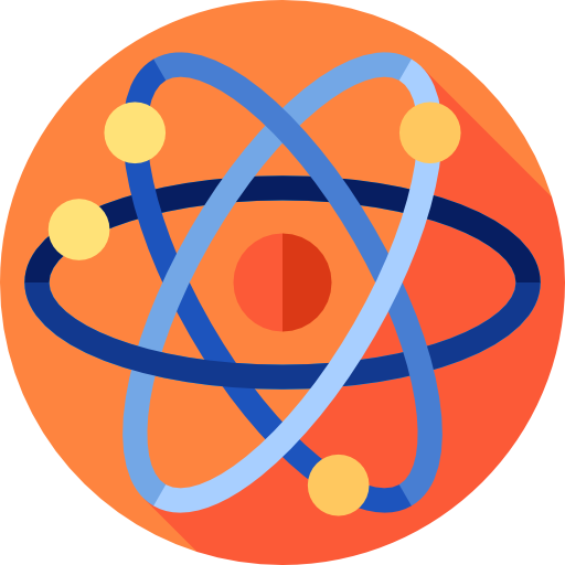 Átomo Flat Circular Flat icono
