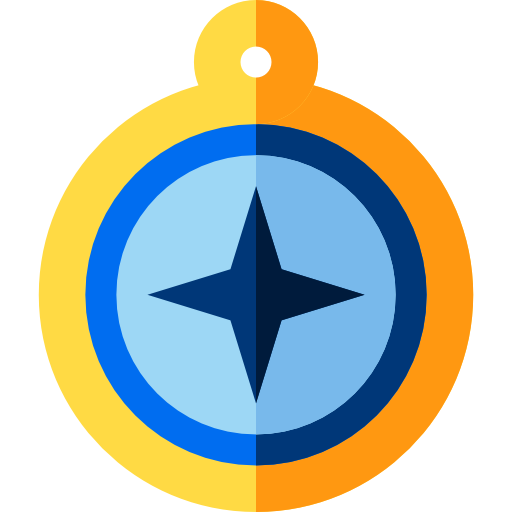 Compass Basic Straight Flat icon