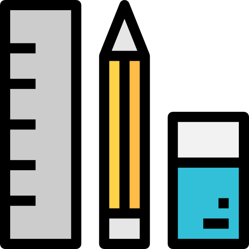 caja de lápices Detailed Straight Lineal color icono