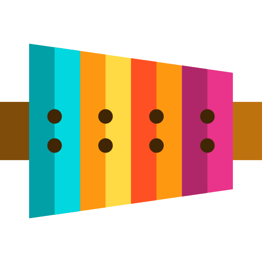 xylofoon Basic Straight Flat icoon