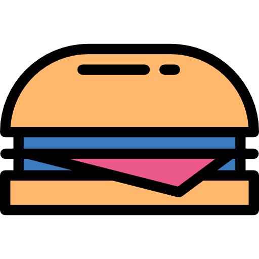 hamburger Detailed Rounded Lineal color icon