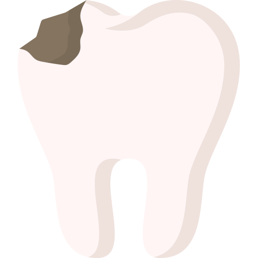 Сломанный зуб Special Flat иконка