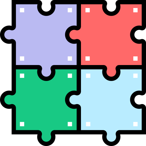 puzzle Detailed Straight Lineal color icon