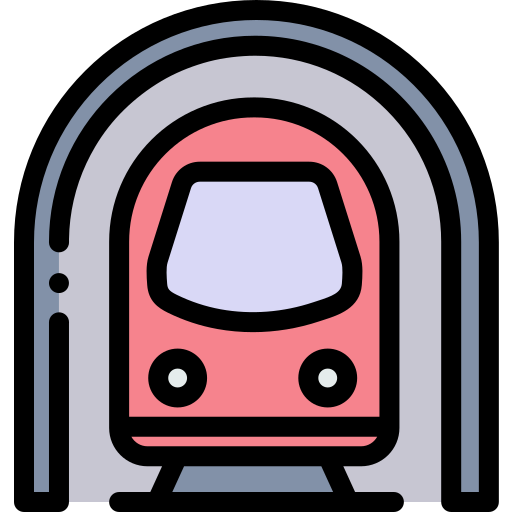 Subway Detailed Rounded Lineal color icon