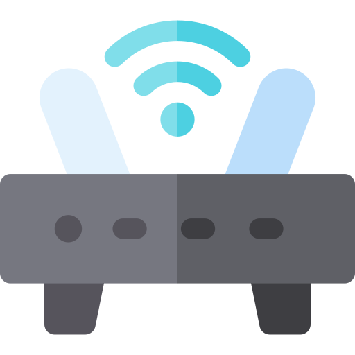 wifi router Basic Rounded Flat icoon