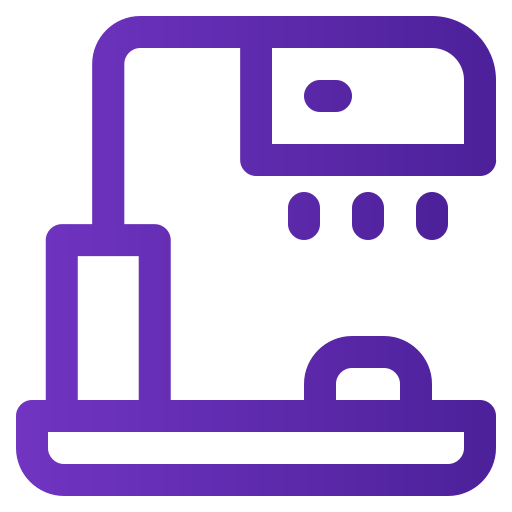 lámpara de escritorio Generic gradient outline icono