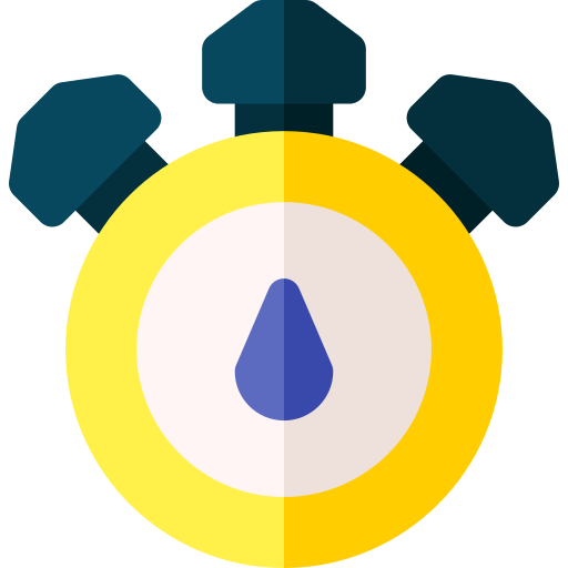 stopwatch Basic Rounded Flat icoon