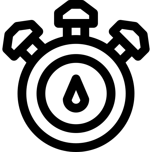 stopwatch Basic Rounded Lineal icoon