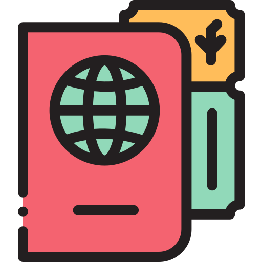パスポート Detailed Rounded Lineal color icon