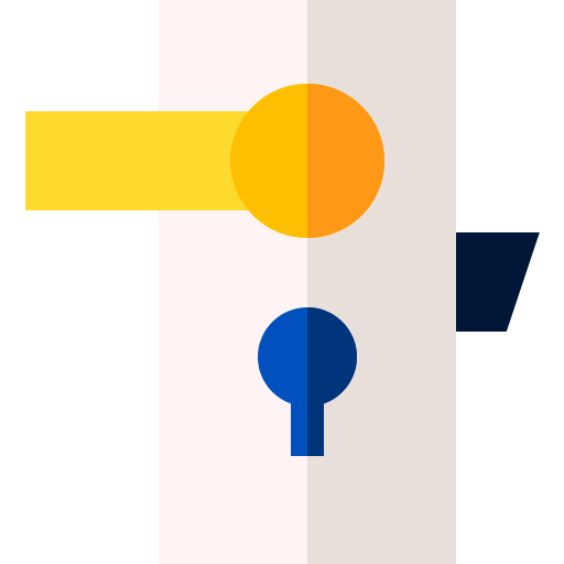türschloss Basic Straight Flat icon