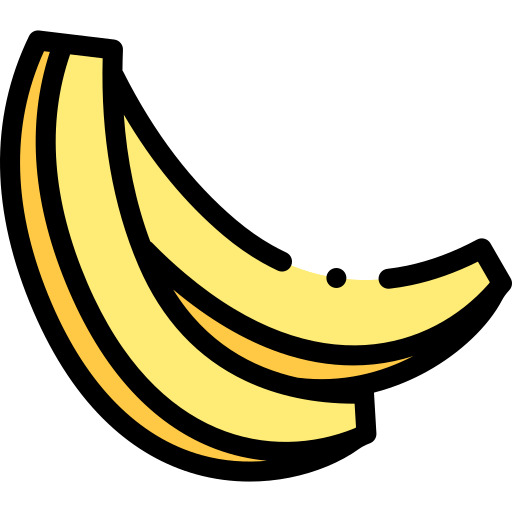 Bananas Detailed Rounded Lineal color Ícone