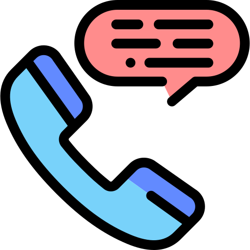 전화 Detailed Rounded Lineal color icon