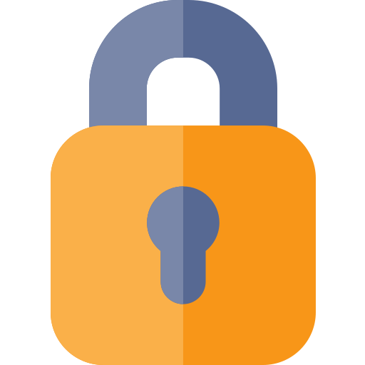 Secured Basic Rounded Flat icon