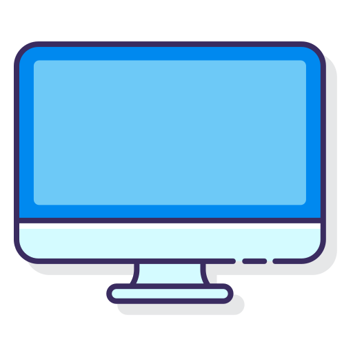 computadora de escritorio Generic color lineal-color icono