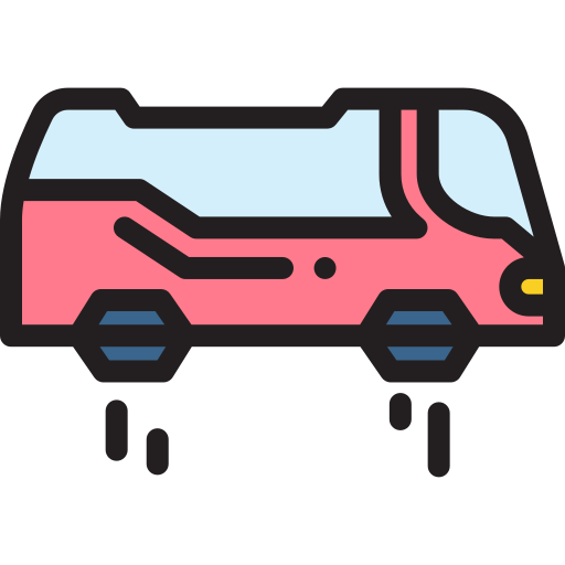 Общественный транспорт Detailed Rounded Lineal color иконка