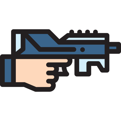 Weapon Detailed Rounded Lineal color icon