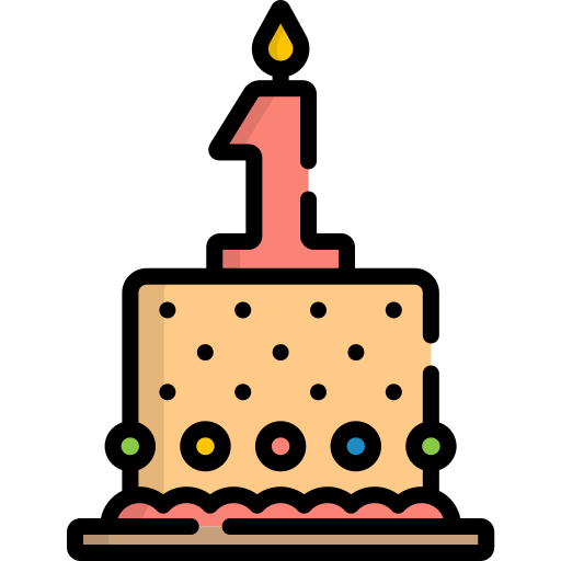 Torta de cumpleaños Special Lineal color icono