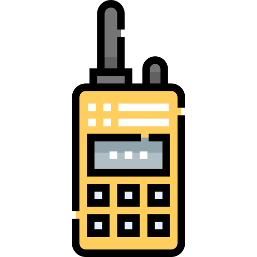 Walkie talkie Detailed Straight Lineal color icon