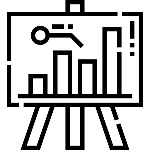 statistiche Detailed Straight Lineal icona