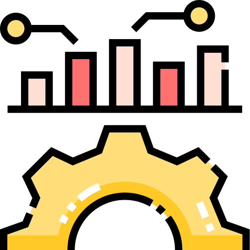 Optimization Detailed Straight Lineal color icon